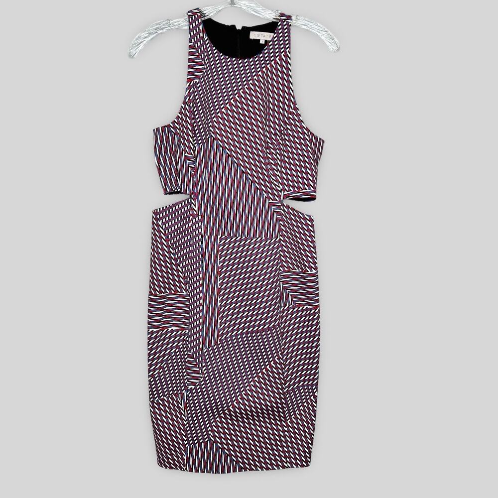 1. State Geometric Cutout Dress